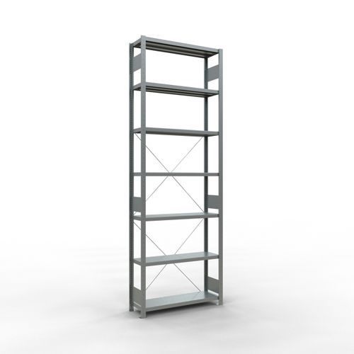 Rayonnage léger Easy-Fix - Simple face- H3000 mm - galvanisé - Schulte