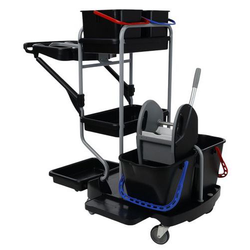 Chariot de nettoyage avec porte-sac - Manutan Expert Chariot de nettoyage avec porte-sac - Manutan Expert
