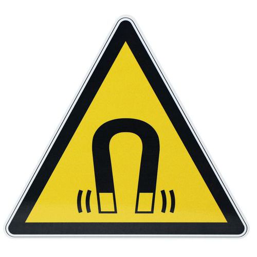 Warnschild ‑ Magnetfeld - Aluminium