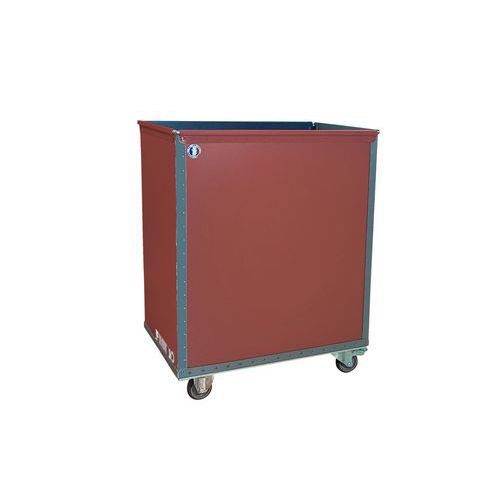 Wagen mit höhenverstellbarem Boden aus Polypropylen, 650 x 450 mm - 25 kg - FIMM