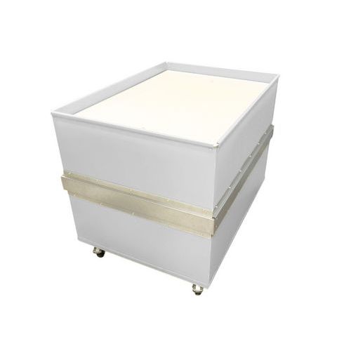 Wagen mit höhenverstellbarem Boden aus Polypropylen, 1050 x 750 mm -100 kg - FIMM