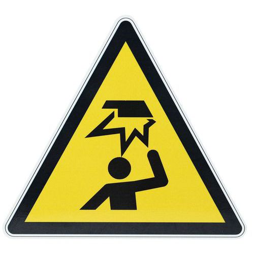 Warnschild ‑ Hindernis im Kopfbereich - Aluminium