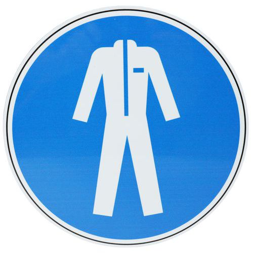 Gebotsschild - Schutzkleidung vorgeschrieben - Aluminium