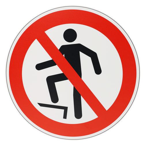 Verbotsschild Aufsteigen verboten - PVC - Manutan Expert