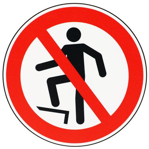 Verbotsschild Aufsteigen verboten - PVC - Manutan Expert