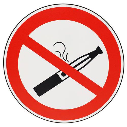 Verbotsschild Dampfen von E-Zigaretten verboten - PVC - Manutan Expert