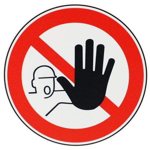 Schild „Zutritt für Unbefugte verboten“, PVC - Manutan Expert