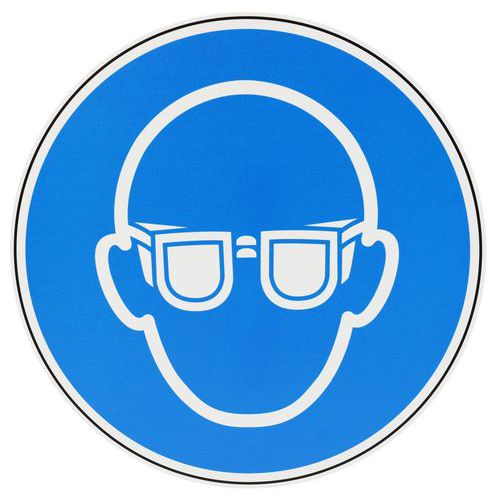 Schild „Schutzbrille tragen“, PVC - Manutan Expert