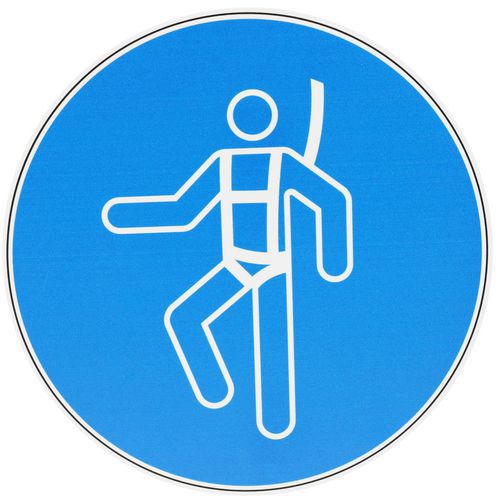 Schild „Auffanggurt benutzen“, PVC - Manutan Expert