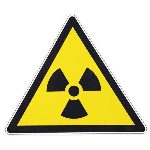 Panneau danger - Matières radioactives - Adhésif