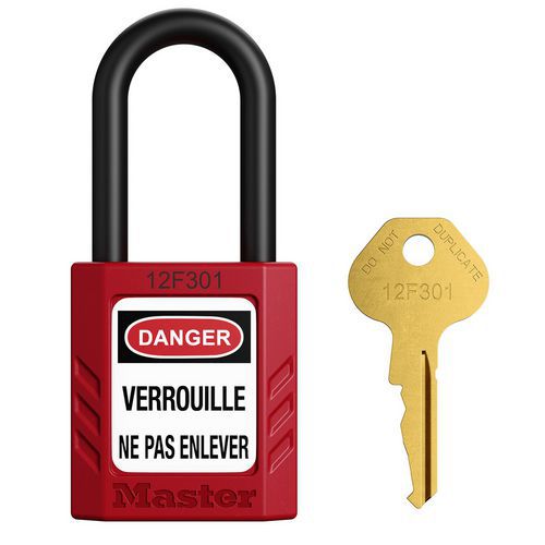 Cadenas de consignation avec anse nylon diélectrique - Master Lock