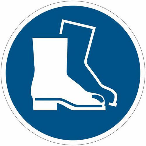 Panneau Chaussures de sécurité obligatoires PVC - Manutan Expert