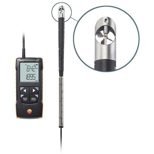 Flügelrad-Windmesser 416 und 417 - Testo