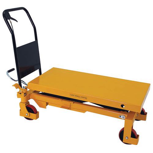 Mobiler Hubtisch - Tragkraft 1000 kg - Manutan