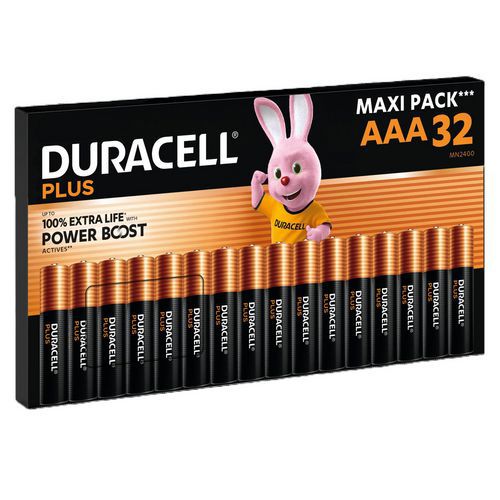 Alkali-Batterie AAA Plus Maxi Pack - 32 Stück - Duracell