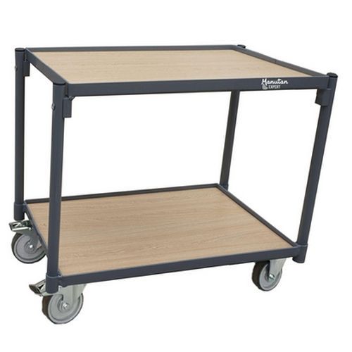 Wagen mit Holzböden für Behälter - Tragkraft 250 kg - Manutan Expert