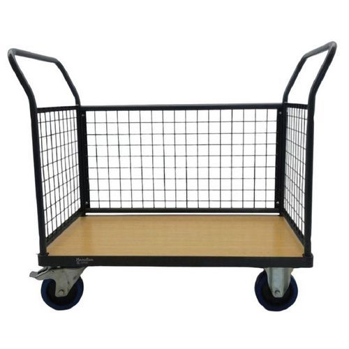 Chariot 3 dossiers grillagés - Force 400 à 500 kg - Manutan Expert