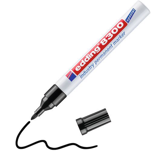 Permanent-Marker für industrielle Anwendungen - 8300 - schwarz - Edding