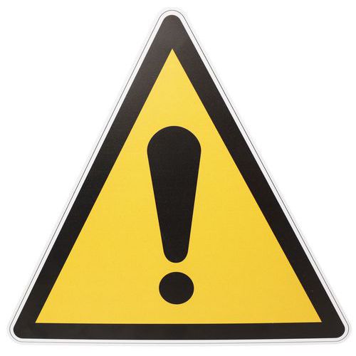 Warnschild - Allgemeines Warnzeichen - PVC - Manutan Expert