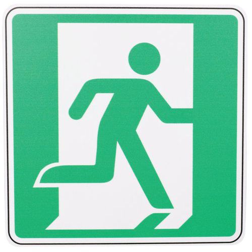 Schild - Notausgang rechts - PVC - Manutan Expert