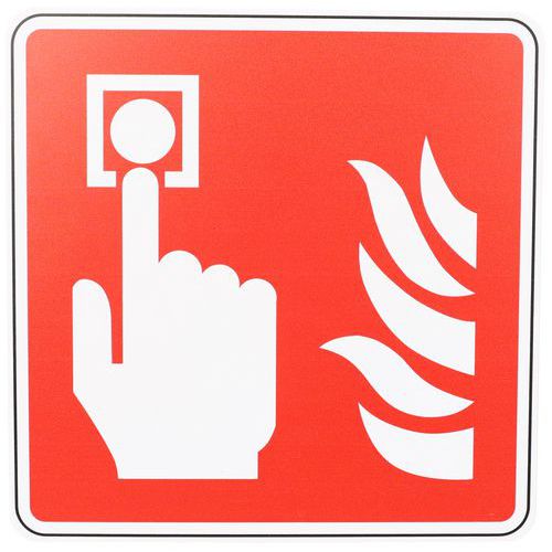 Brandschutzschild - Brandmelder - PVC - Manutan Expert