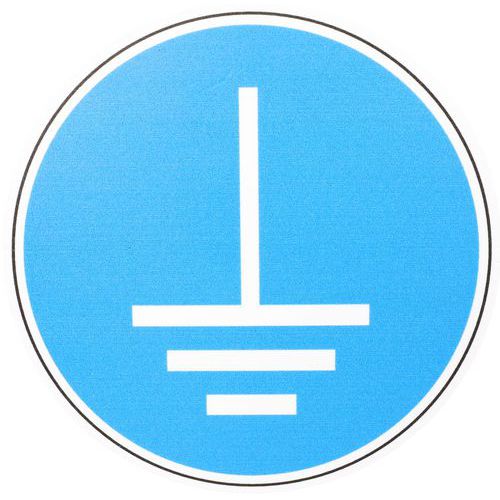 Panneau Mise à la terre obligatoire - PVC - Manutan Expert