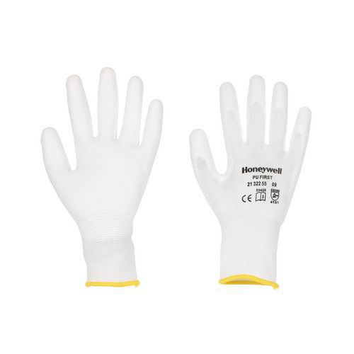 Handschuhe PU First White