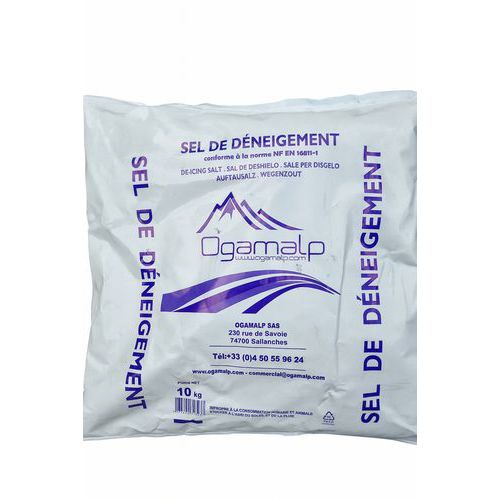 Sel de déneigement - Sac de 10 kg