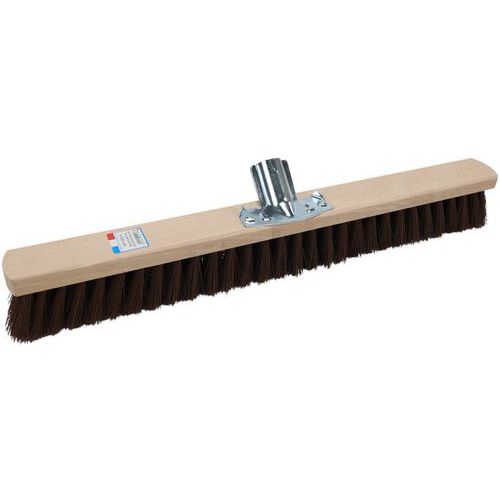 Balai en bois poils de coco synthétique PET - Maine Brosserie