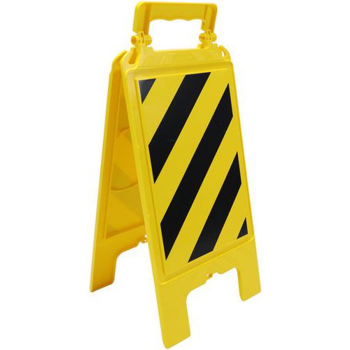 Warnschild-Aufsteller gestreift
