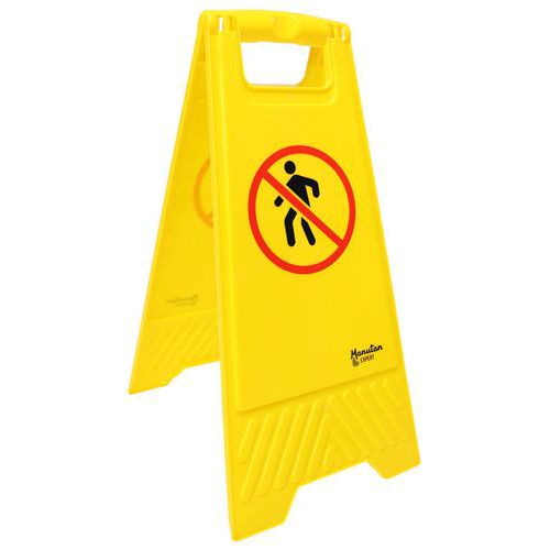 Chevalet de signalisation Interdit piétons - Manutan Expert