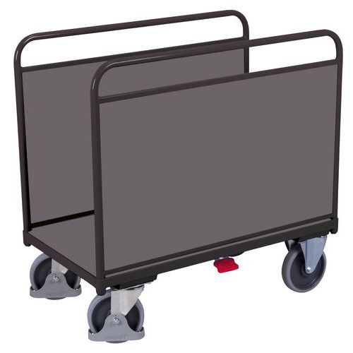 Chariot ergonomique 2 ridelles bois - Capacité 500 Kg