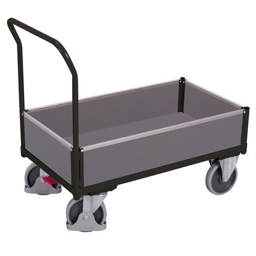 Ergonomischer Wagen mit abnehmbaren Holzwänden - Tragkraft 400 und 500 kg