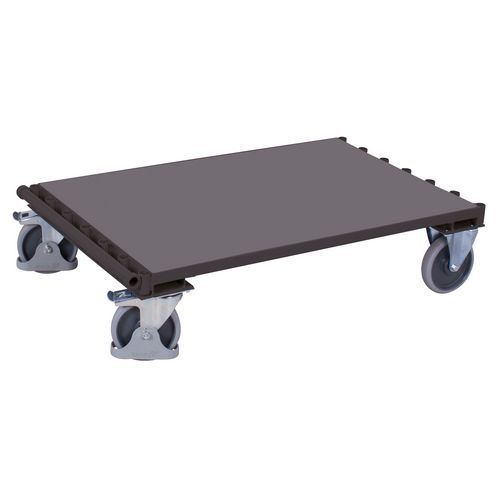 Ergonomischer Plattenwagen, ohne Seitenwandteile - Tragkraft 1200 kg