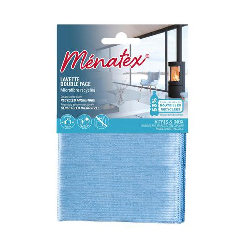 Doppelseitiges Mikrofaser-Fenstertuch - Ménatex
