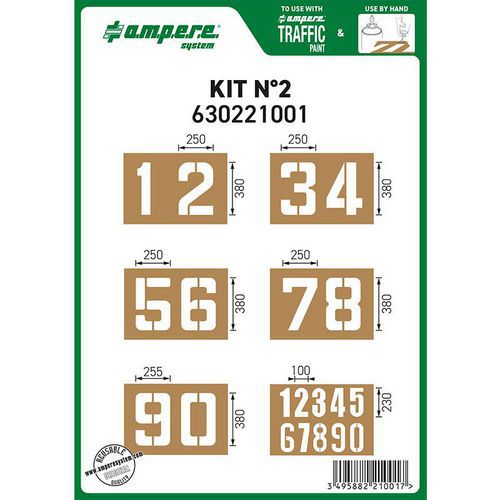 Schablonenset Nr. 2 - Ampere System
