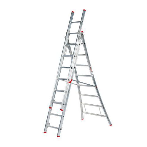 Leiter Solide Eco Professional, 3-teilig, mit Spreizsicherung