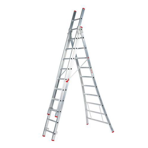 Leiter Solide Eco Professional, 3-teilig, mit Spreizsicherung