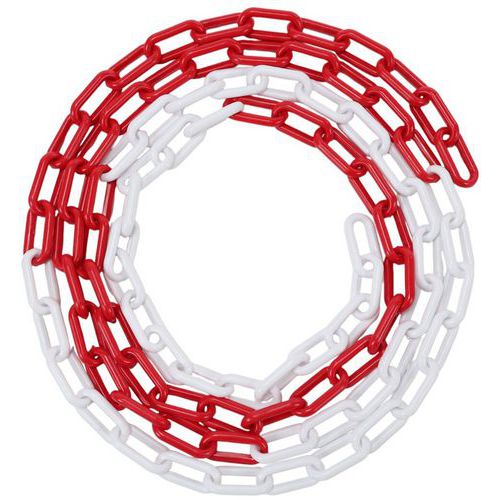 Kunststoffkette Eco im Beutel - Rot/Weiß