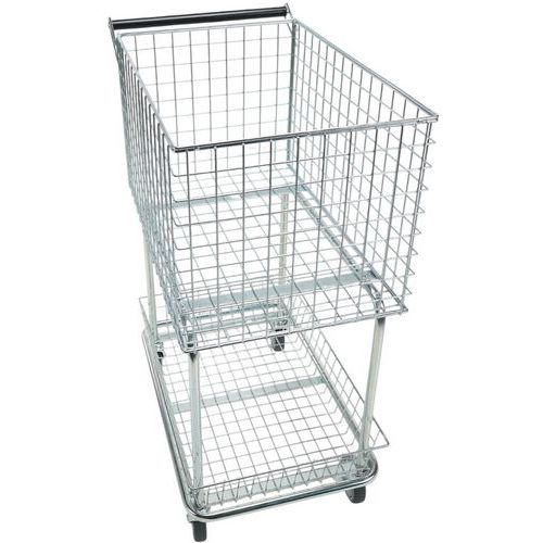 Gitterwagen mit zwei Körben ‑ Tragkraft 100 kg - Manutan Expert