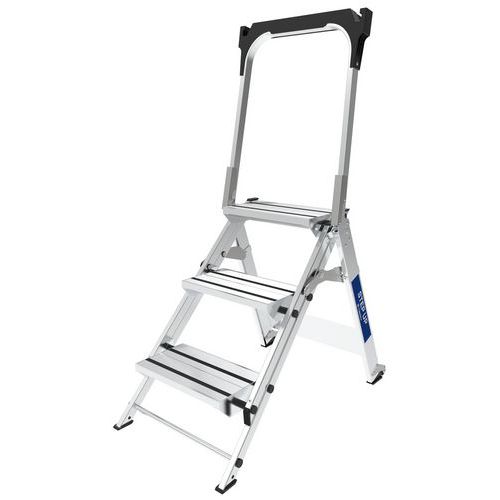Trittleiter STEP UP aus Aluminium - 2 bis 4 Stufen - Tubesca-Comabi