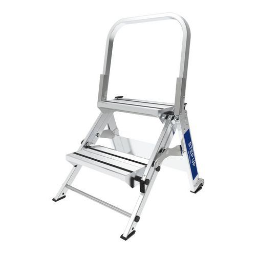 Trittleiter STEP UP aus Aluminium - 2 bis 4 Stufen - Tubesca-Comabi