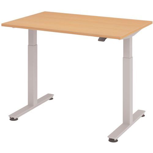 Ergonomischer gerader, elektrischer Schreibtisch Evol - Hammerbacher