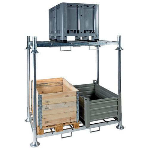 Manurack doppelt - Nutzhöhe von 870 mm bis 1920 mm - MDM
