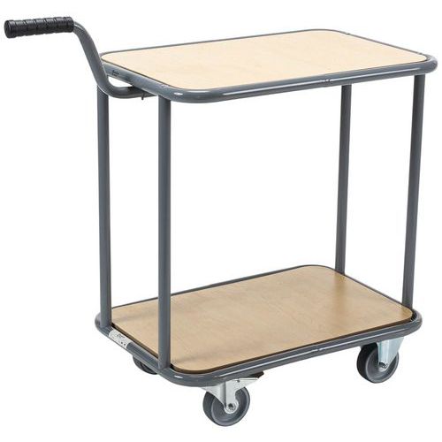 Wagen mit 2 Holzböden - Tragkraft 200 kg - Manutan Expert