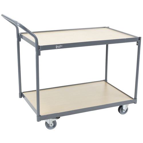 Wagen mit 2 Holzböden - Tragkraft 250 kg - Manutan Expert