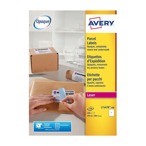 Versandetiketten Laser, opak, weiß - Avery