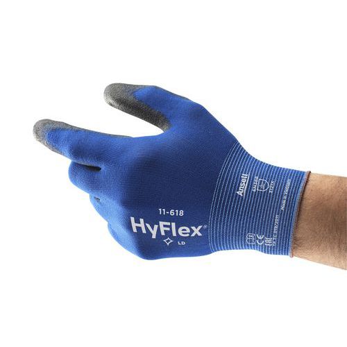 Leichte, ergonomische Arbeitshandschuhe HyFlex® 11-618 - Ansell