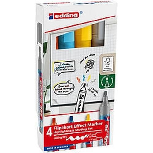 Set mit 4 Markern für Flipcharts, e-385 - edding