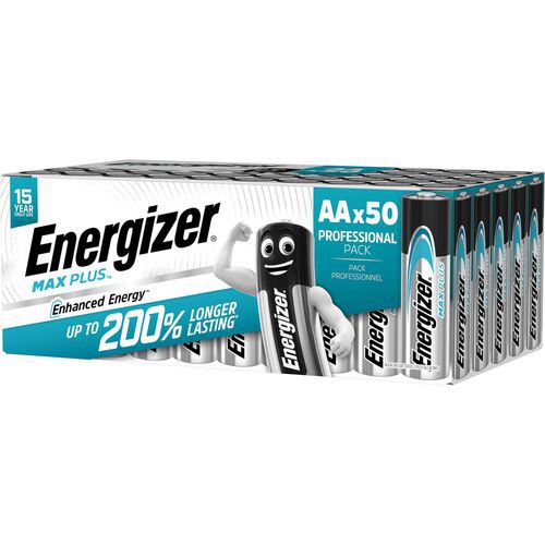 Alkali-Batterie Max Plus AA, 50 Einheiten - Energizer